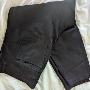 torrid Black High-Waist Button Ankle Pants